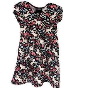 Picapino unicorn print dress